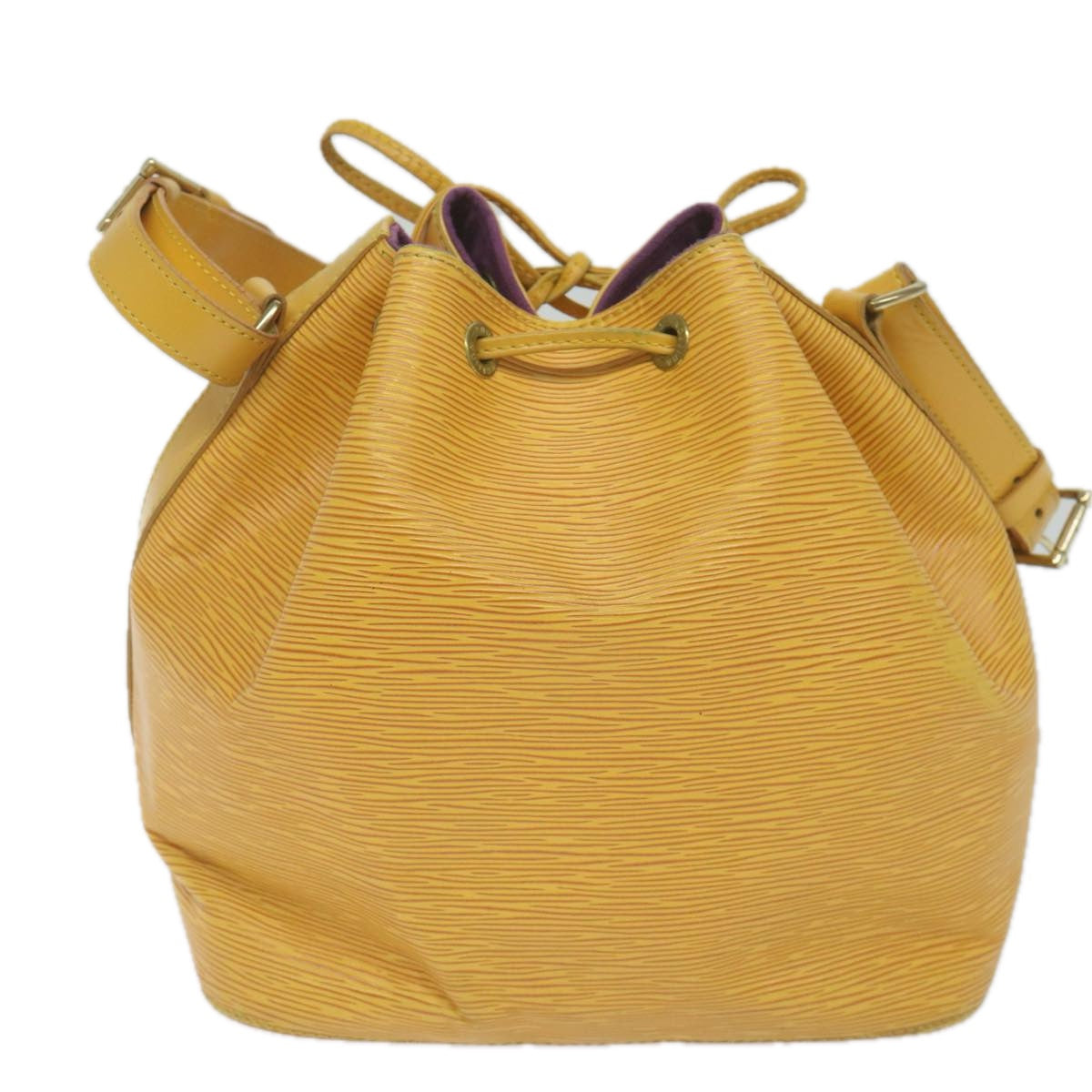 LOUIS VUITTON Epi Petit Noe Shoulder Bag Tassili Yellow M44109 LV Auth 60684