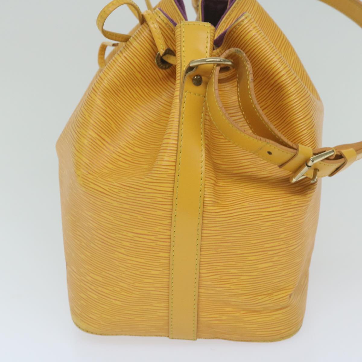 LOUIS VUITTON Epi Petit Noe Shoulder Bag Tassili Yellow M44109 LV Auth 60684