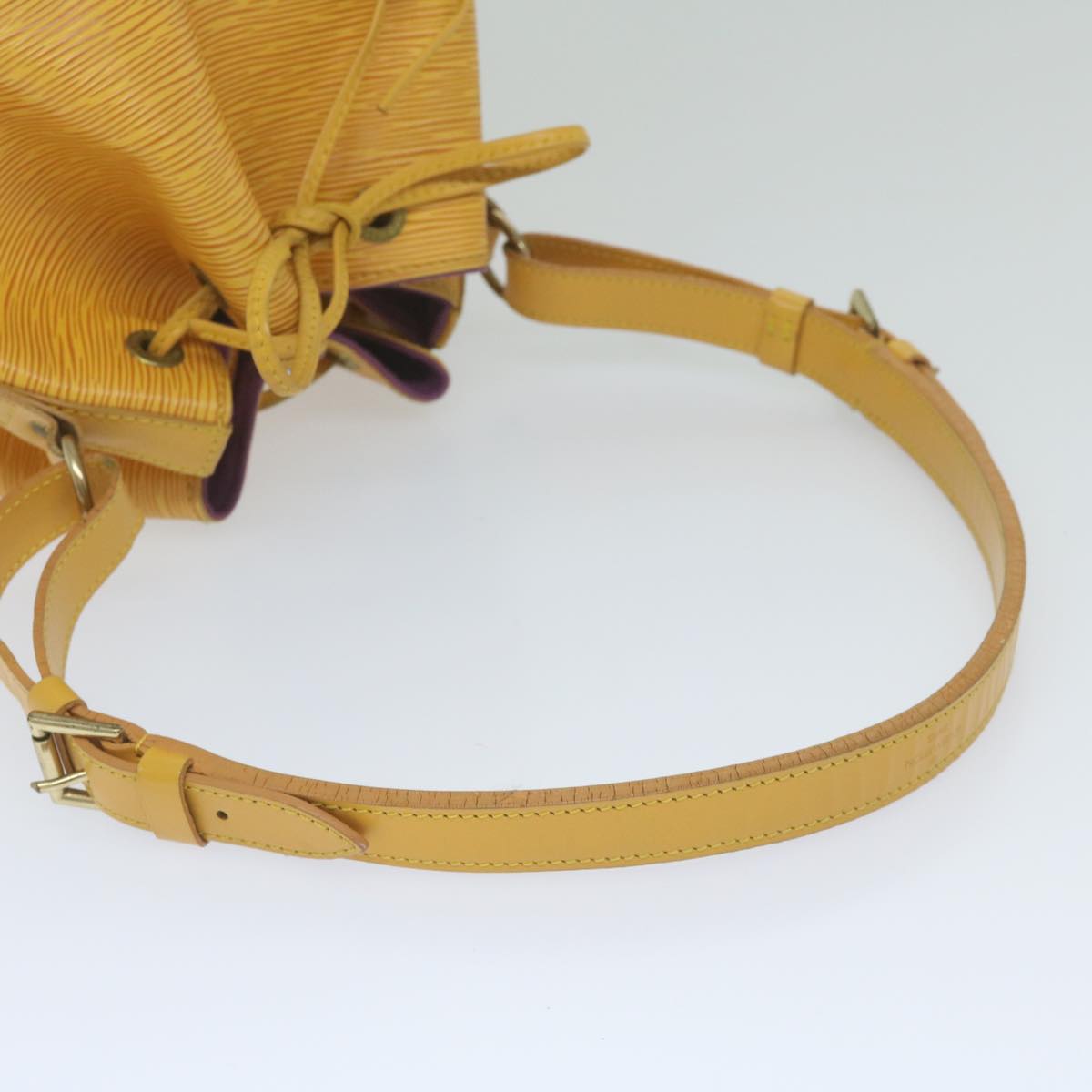 LOUIS VUITTON Epi Petit Noe Shoulder Bag Tassili Yellow M44109 LV Auth 60684