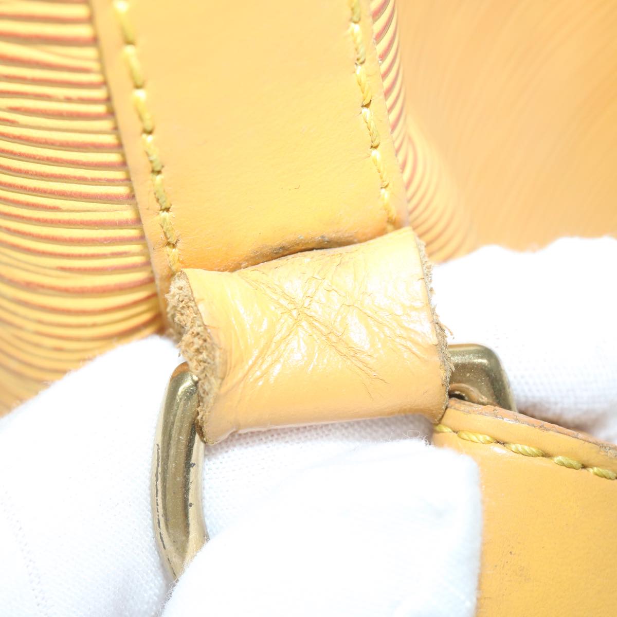 LOUIS VUITTON Epi Petit Noe Shoulder Bag Tassili Yellow M44109 LV Auth 60685