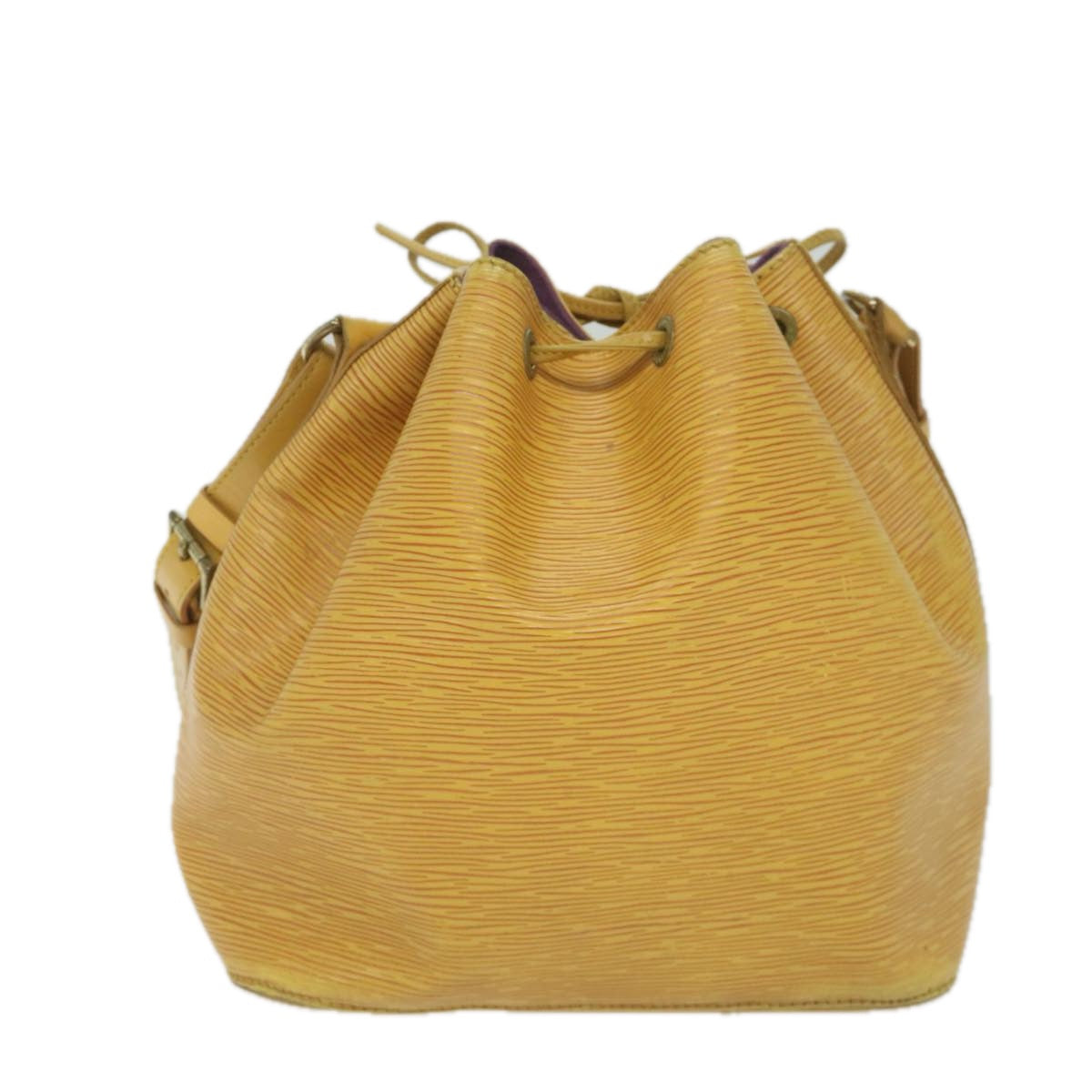 LOUIS VUITTON Epi Petit Noe Shoulder Bag Tassili Yellow M44109 LV Auth 60685