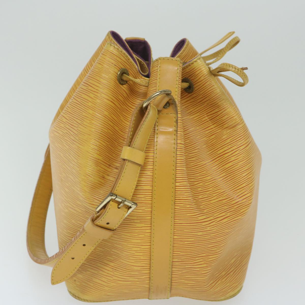 LOUIS VUITTON Epi Petit Noe Shoulder Bag Tassili Yellow M44109 LV Auth 60685