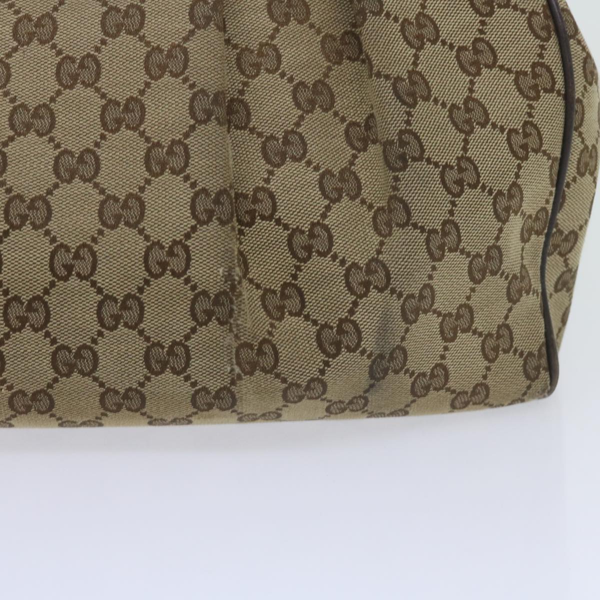 GUCCI GG Canvas Tote Bag Beige 211944 Auth 60688