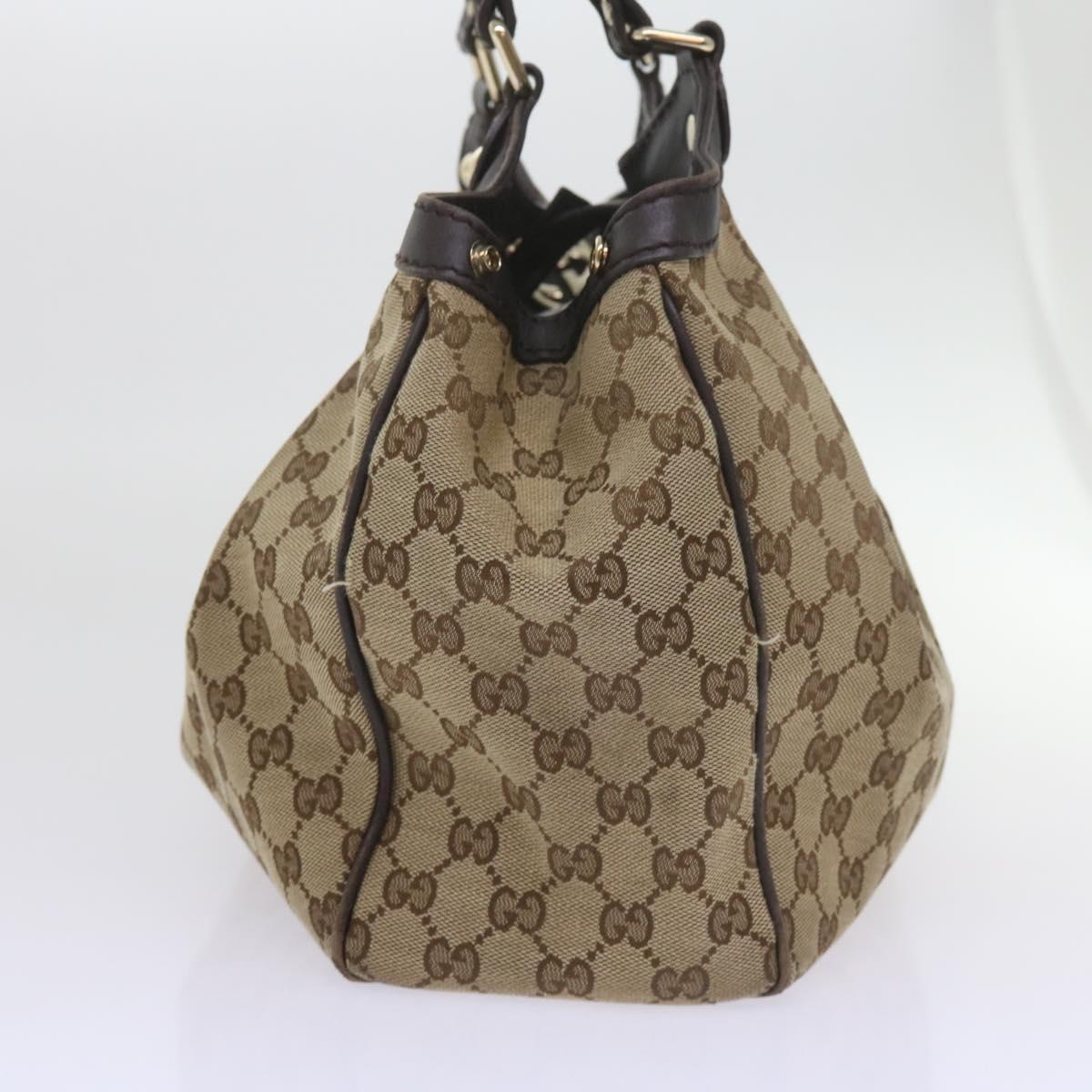 GUCCI GG Canvas Tote Bag Beige 211944 Auth 60688