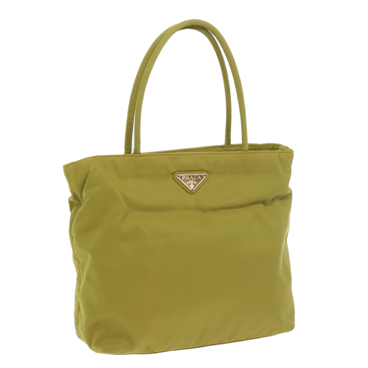 PRADA Tote Bag Nylon Green Auth 60701