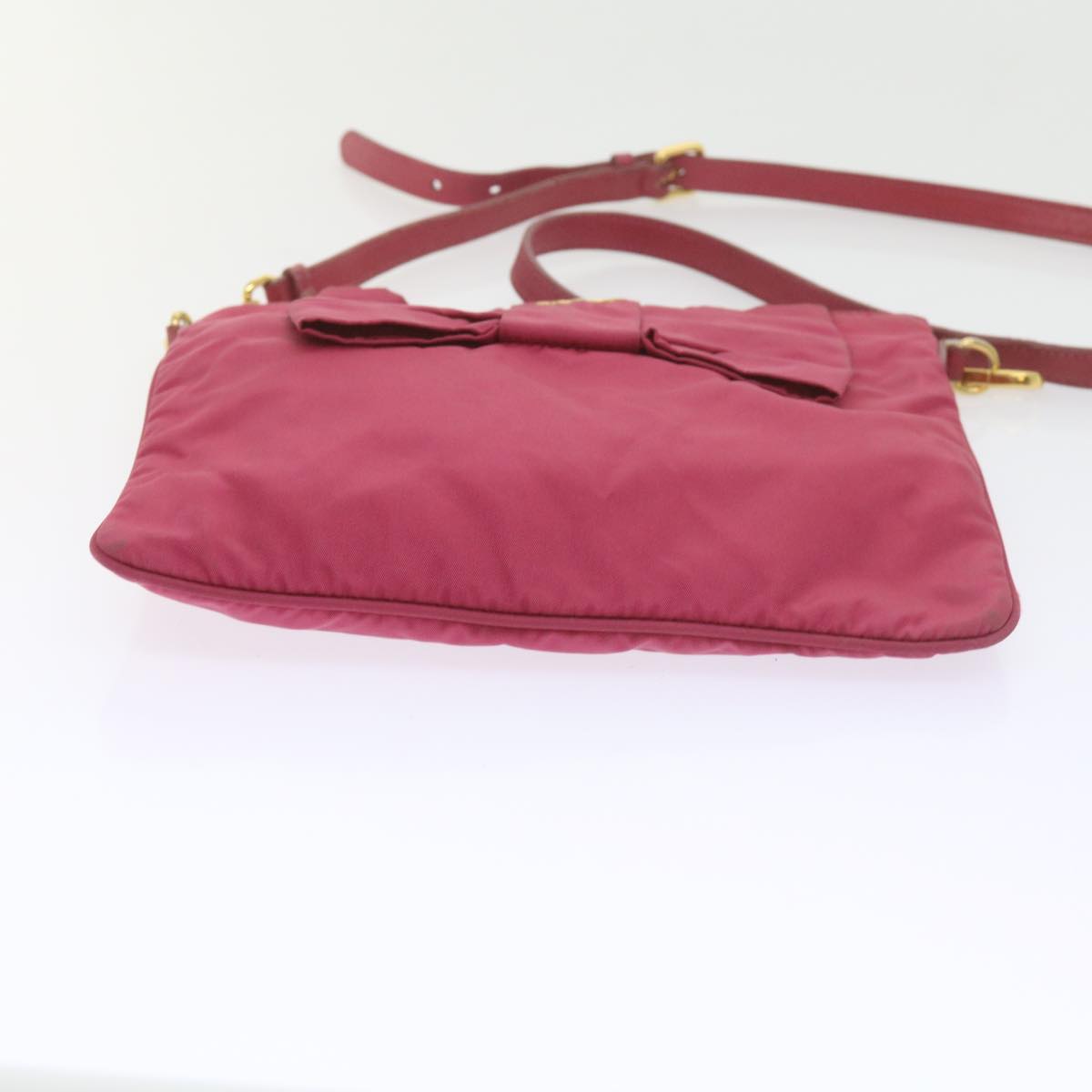 PRADA Shoulder Bag Nylon Pink Auth 60702