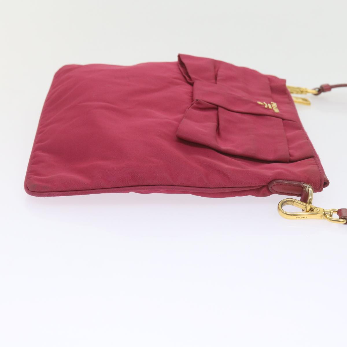 PRADA Shoulder Bag Nylon Pink Auth 60702