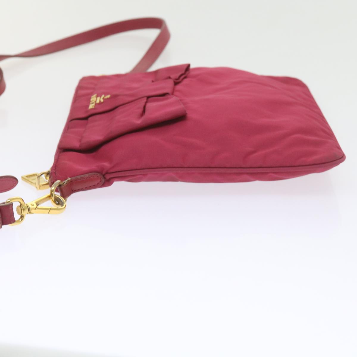 PRADA Shoulder Bag Nylon Pink Auth 60702