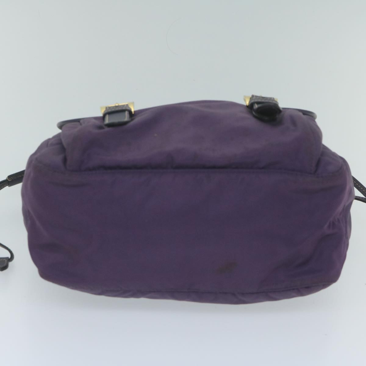 PRADA Shoulder Bag Nylon Purple Auth 60703