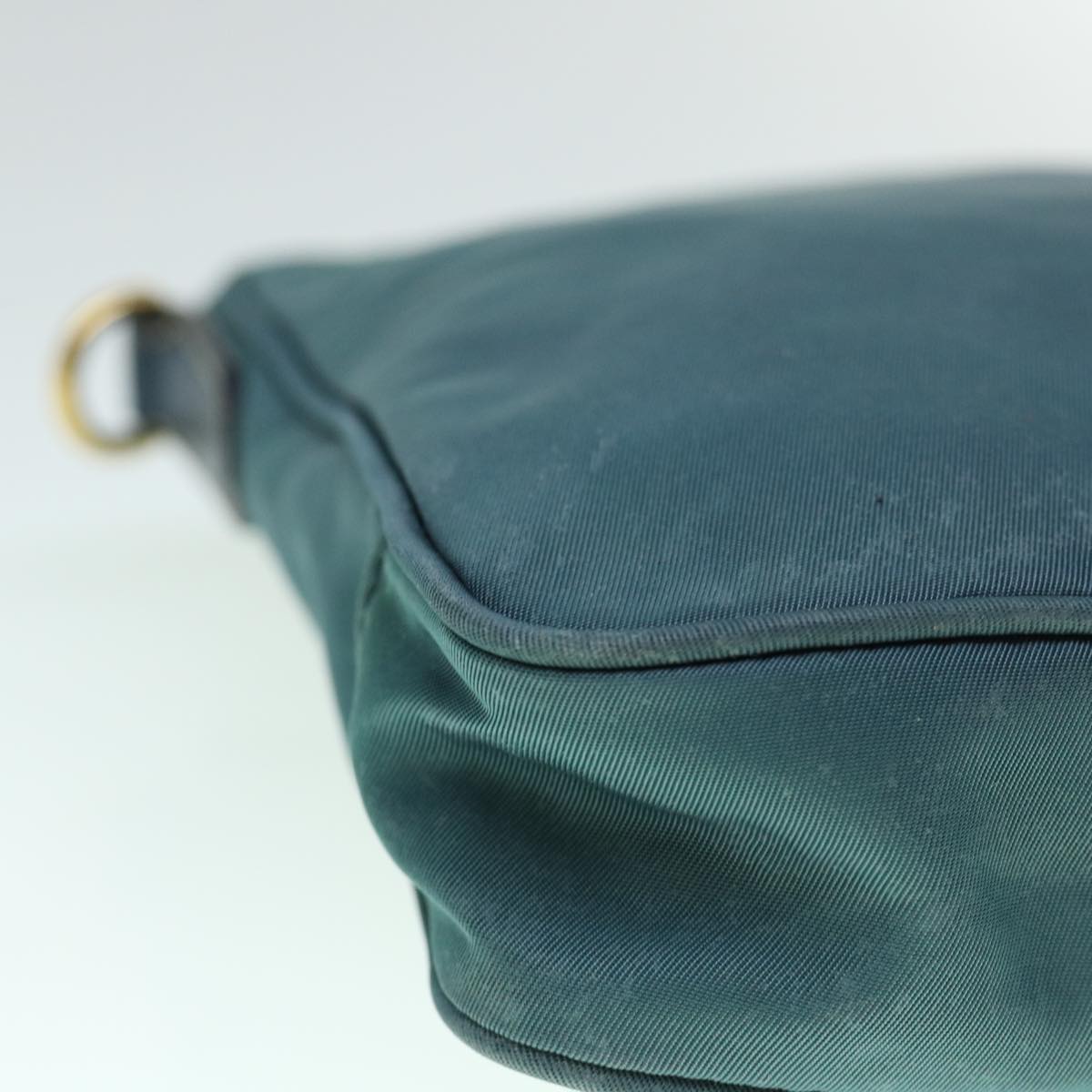 PRADA Shoulder Bag Nylon Green Auth 60704