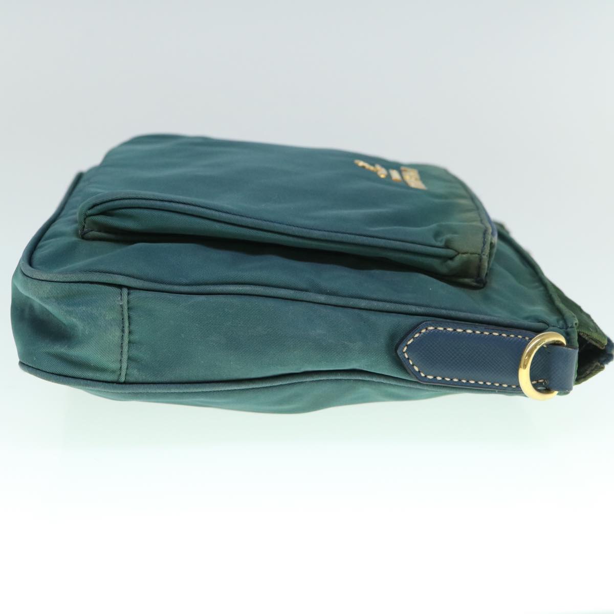 PRADA Shoulder Bag Nylon Green Auth 60704