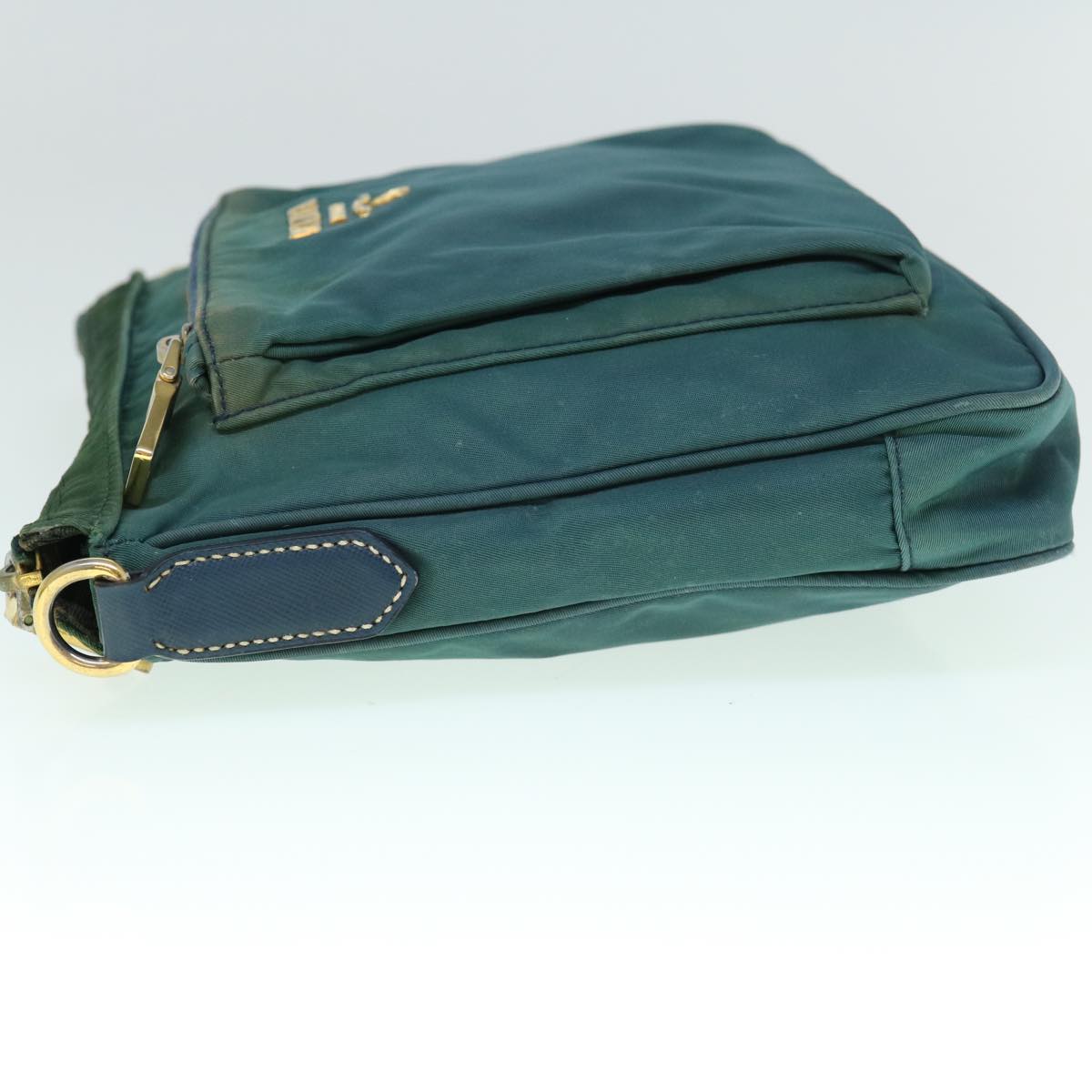 PRADA Shoulder Bag Nylon Green Auth 60704