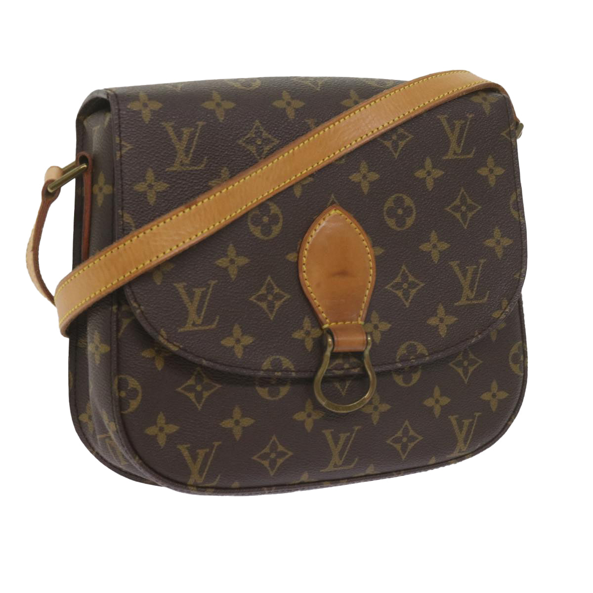 LOUIS VUITTON Monogram Saint Cloud GM Shoulder Bag M51242 LV Auth 60731