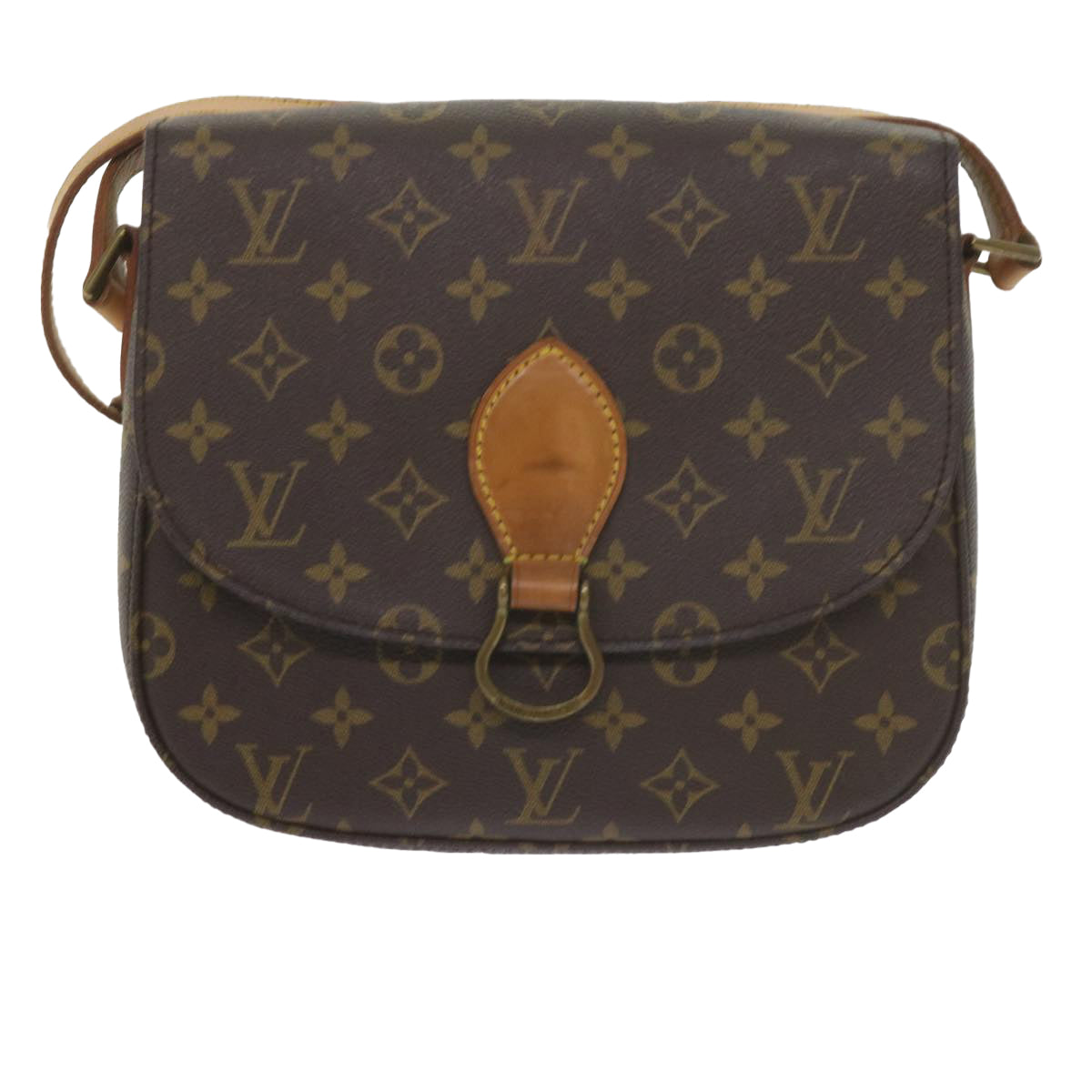 LOUIS VUITTON Monogram Saint Cloud GM Shoulder Bag M51242 LV Auth 60731