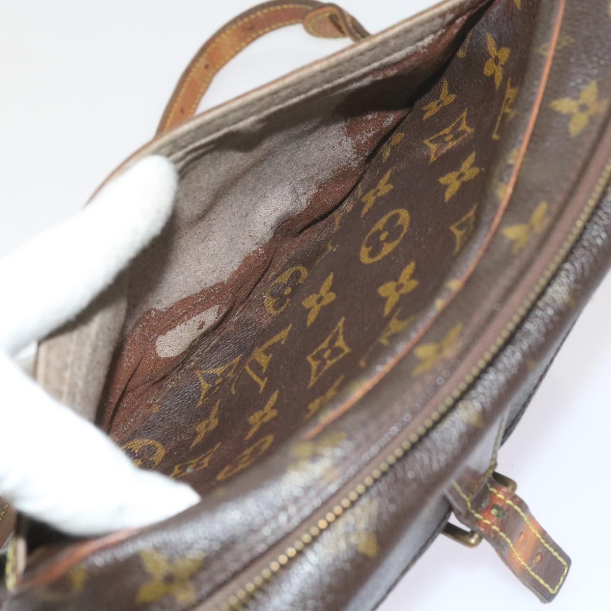 LOUIS VUITTON Monogram Jeune Fille MM Shoulder Bag M51226 LV Auth 60734