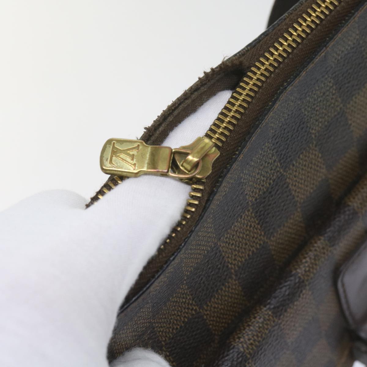 LOUIS VUITTON Damier Ebene Pochette Merwiel Shoulder Bag N51127 LV Auth 60736