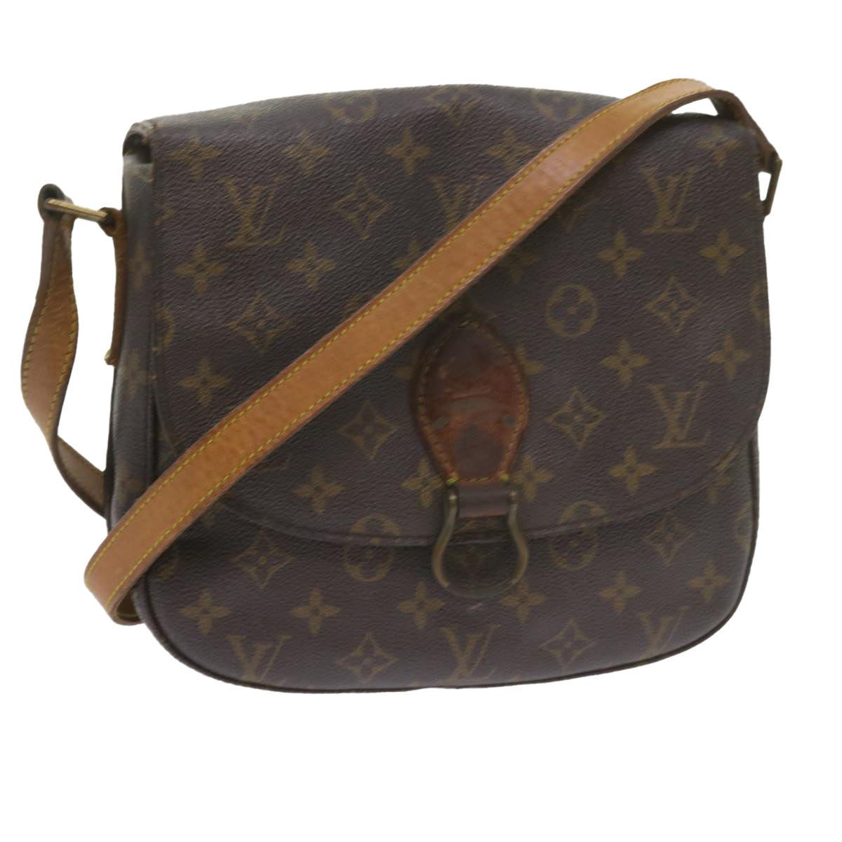 LOUIS VUITTON Monogram Saint Cloud GM Shoulder Bag M51242 LV Auth 60739