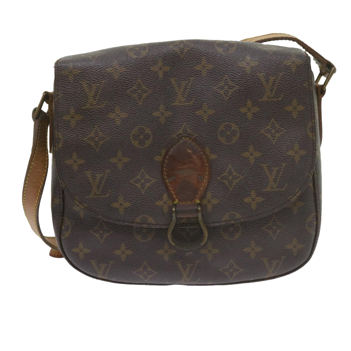 LOUIS VUITTON Monogram Saint Cloud GM Shoulder Bag M51242 LV Auth 60739