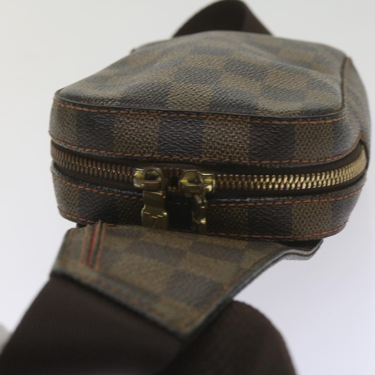 LOUIS VUITTON Damier Ebene Geronimos Shoulder Bag N51994 LV Auth 60750