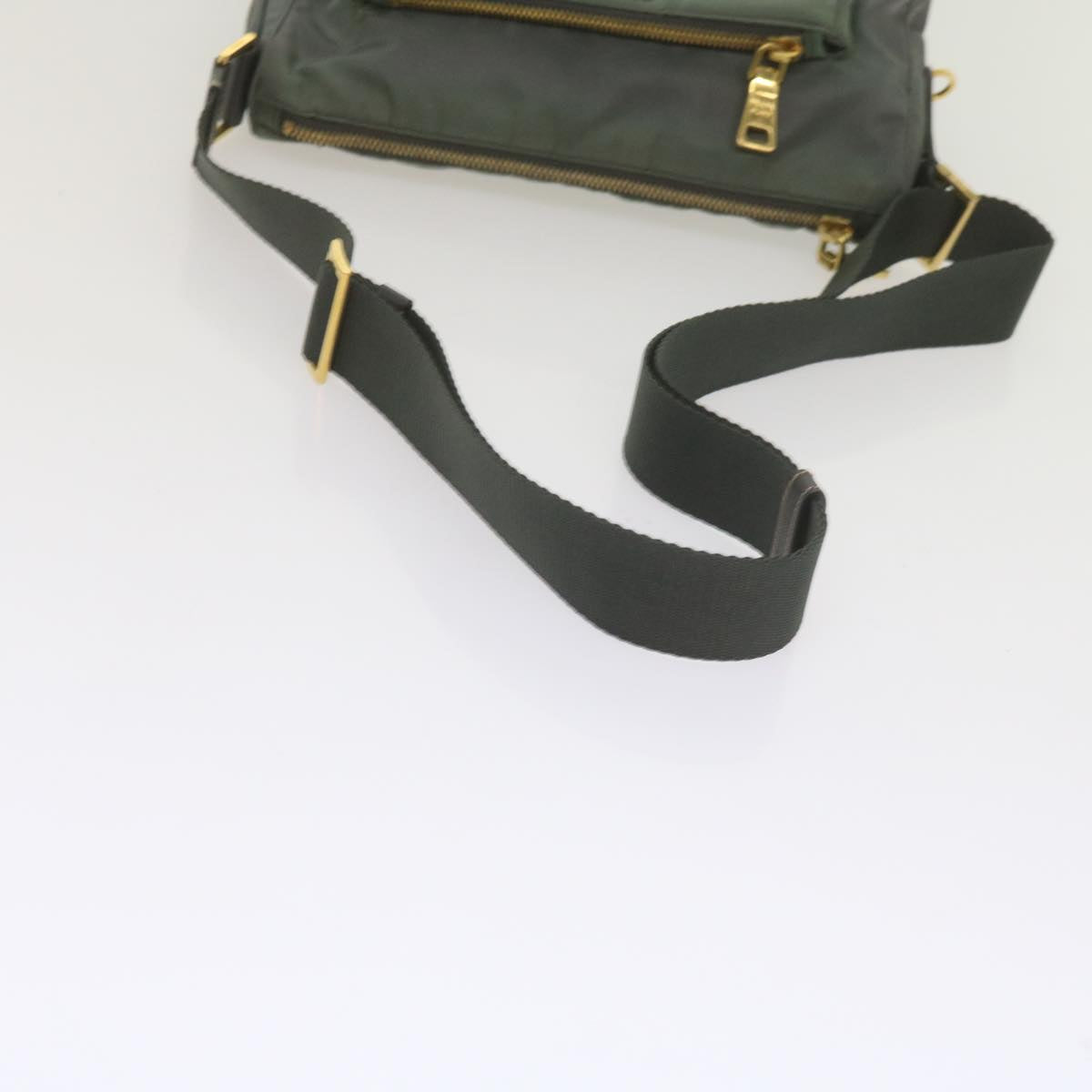 PRADA Shoulder Bag Nylon Khaki Auth 60775