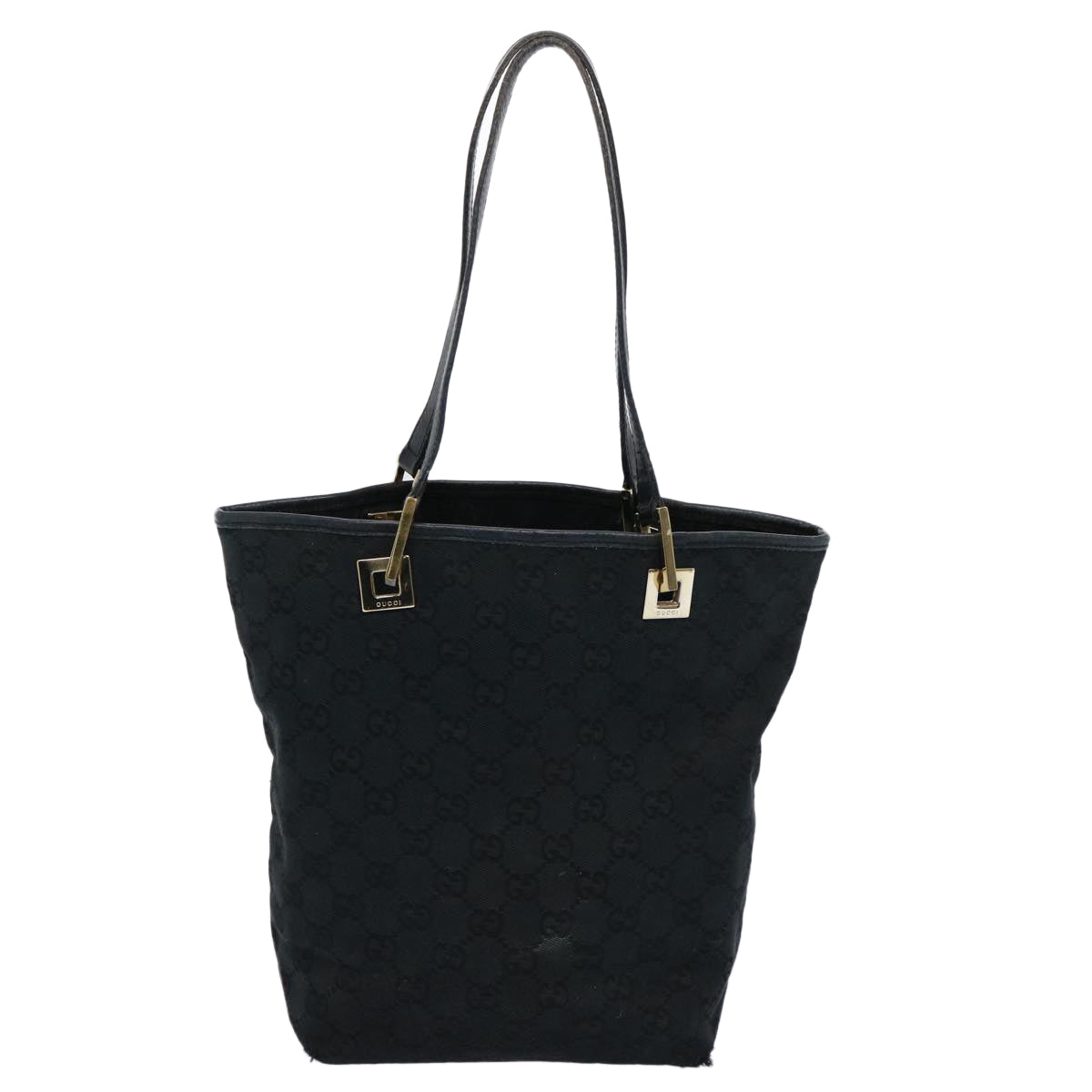 GUCCI GG Canvas Tote Bag Black 002 1099 Auth 60792