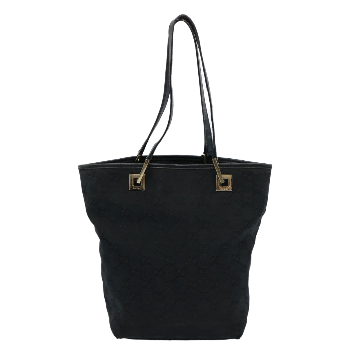 GUCCI GG Canvas Tote Bag Black 31244 Auth 60793 - 0