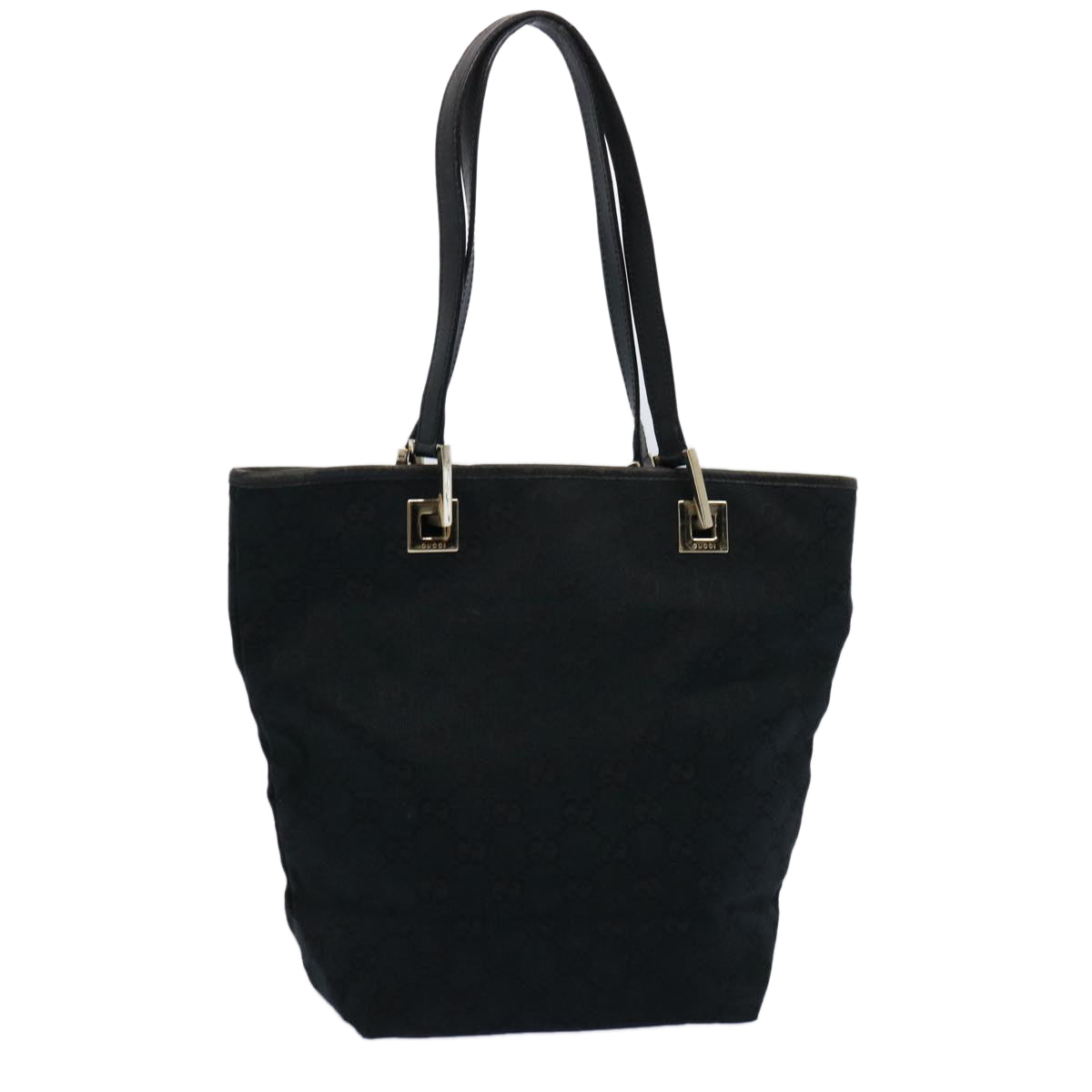 GUCCI GG Canvas Tote Bag Black 002 1099 Auth 60794