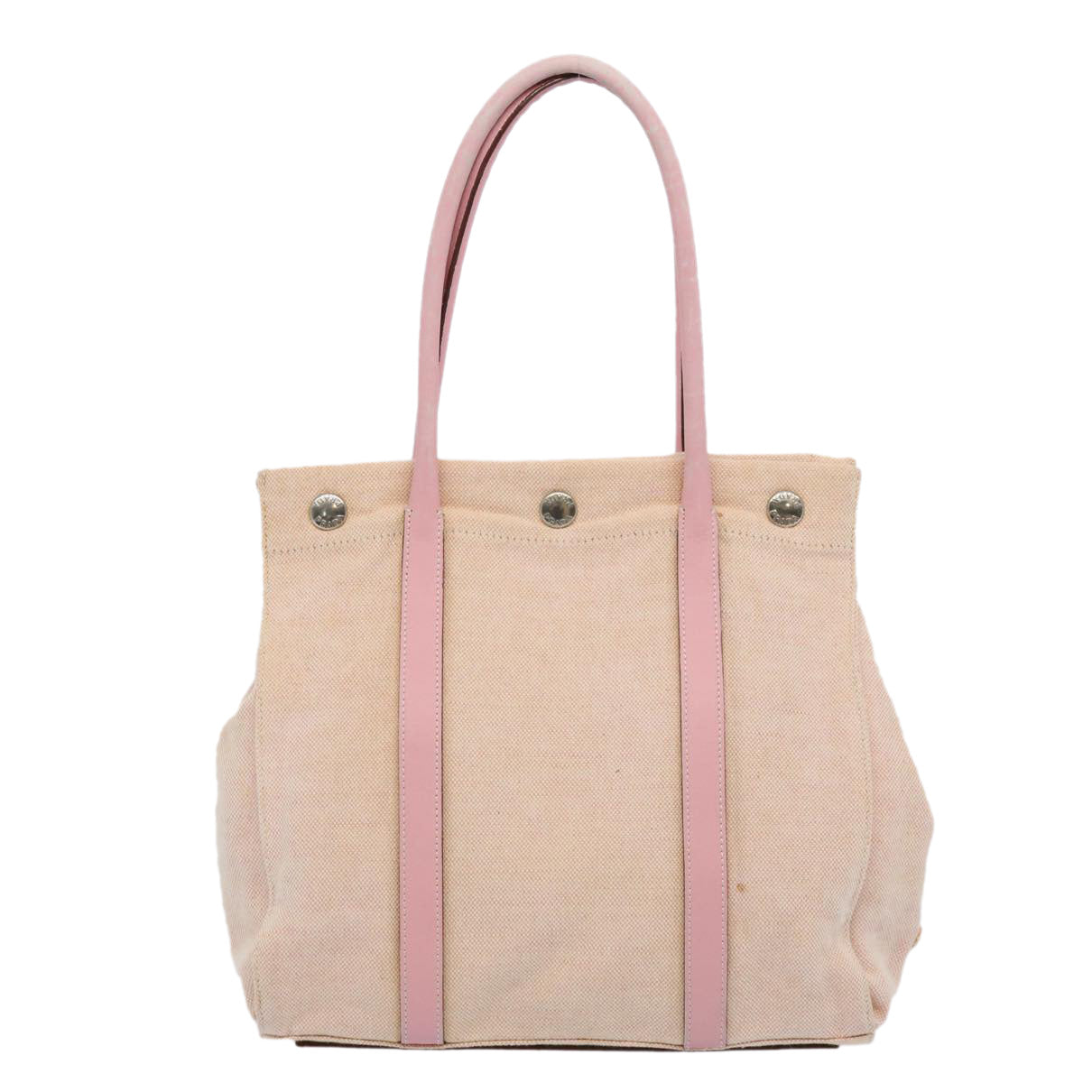 PRADA Tote Bag Canvas Pink Auth 60803 - 0
