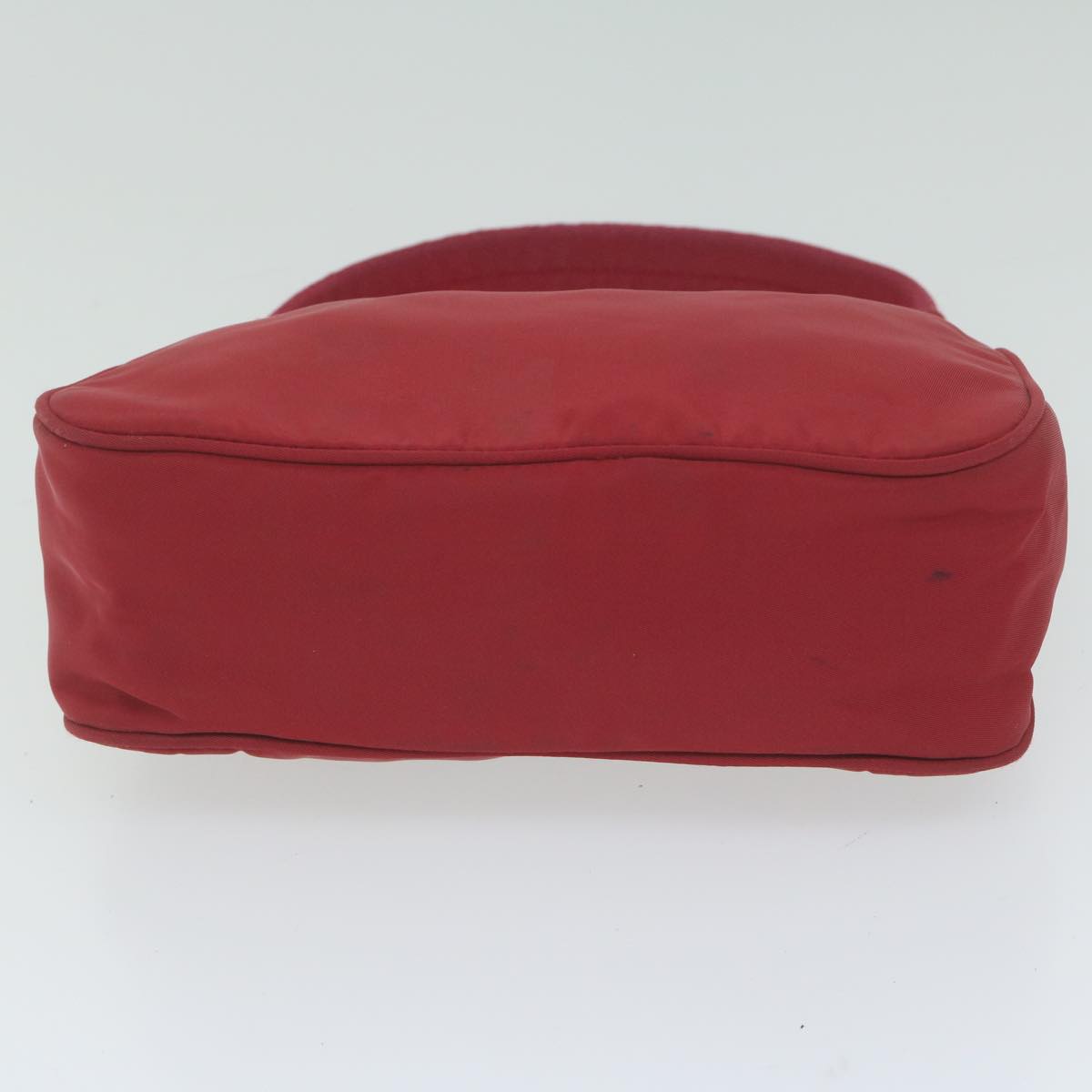 PRADA Hand Bag Nylon Red Auth 60822