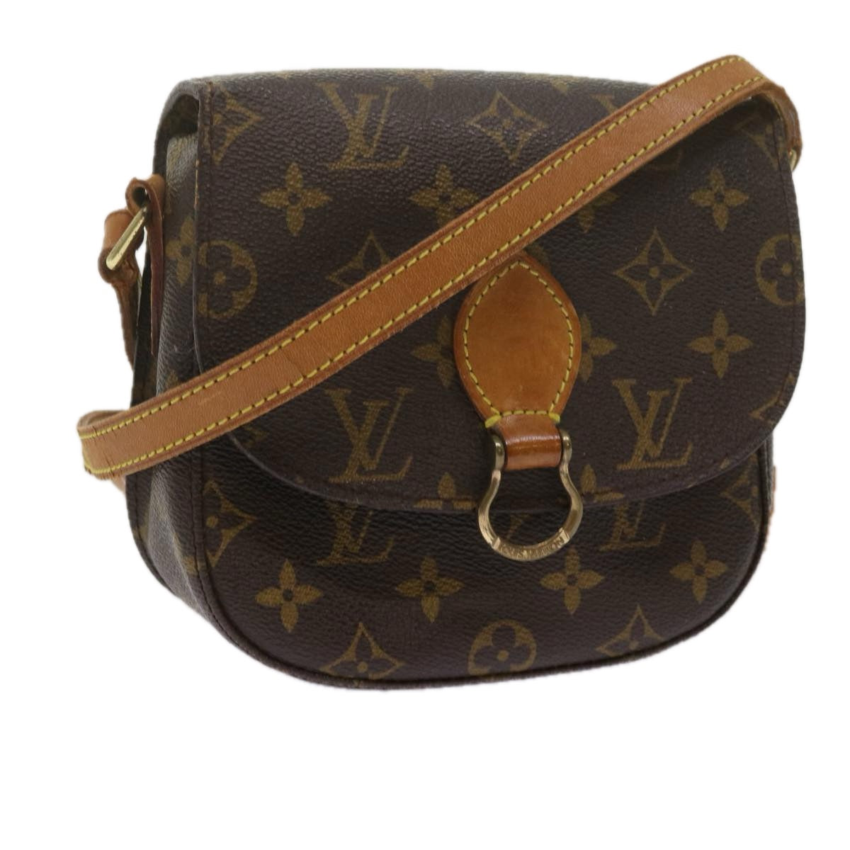 LOUIS VUITTON Monogram Saint Cloud PM Shoulder Bag M51244 LV Auth 60824