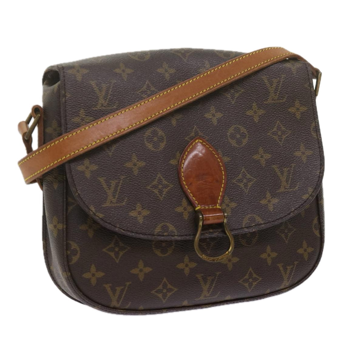 LOUIS VUITTON Monogram Saint Cloud GM Shoulder Bag M51242 LV Auth 60826