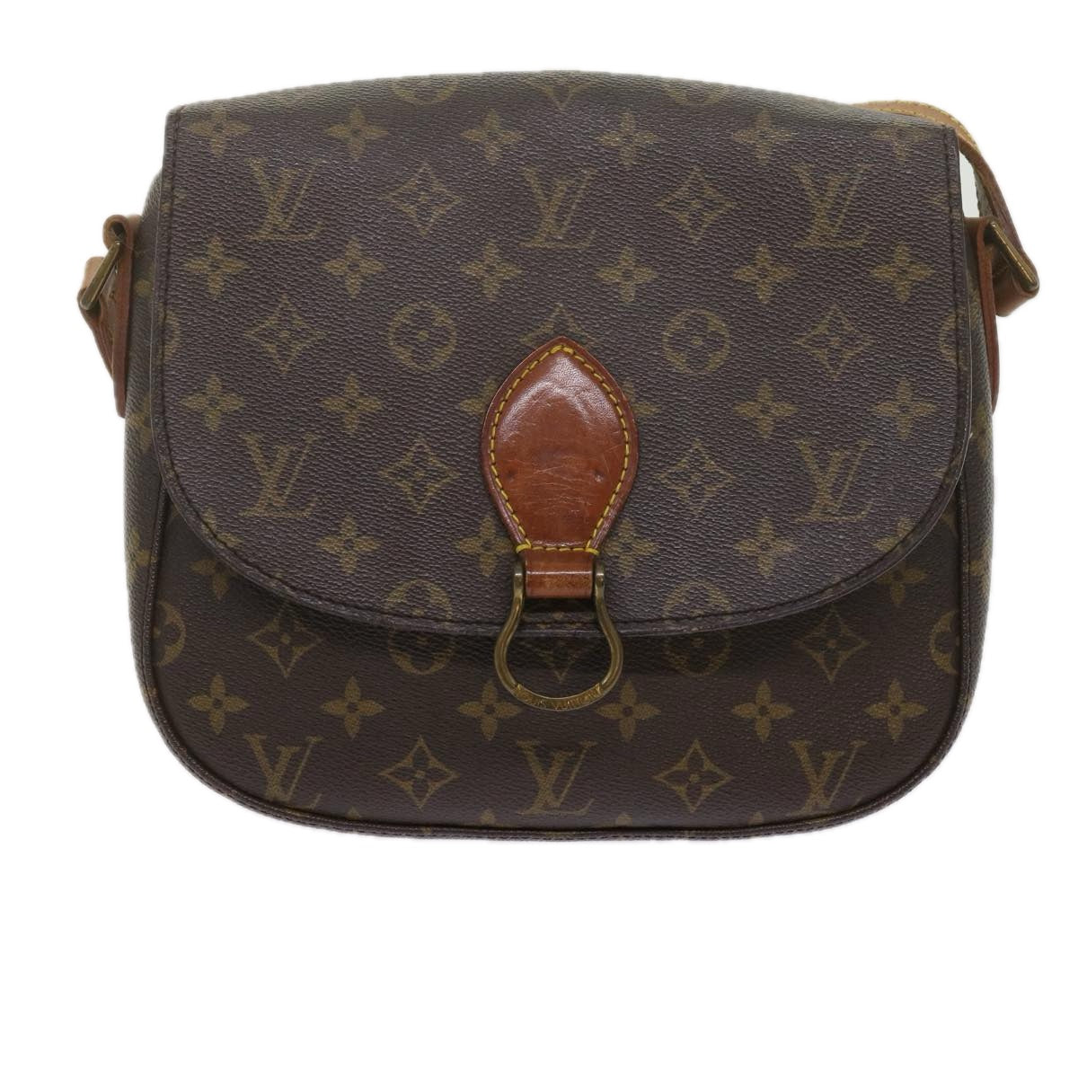 LOUIS VUITTON Monogram Saint Cloud GM Shoulder Bag M51242 LV Auth 60826