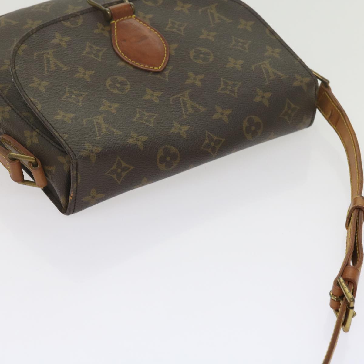 LOUIS VUITTON Monogram Saint Cloud GM Shoulder Bag M51242 LV Auth 60826