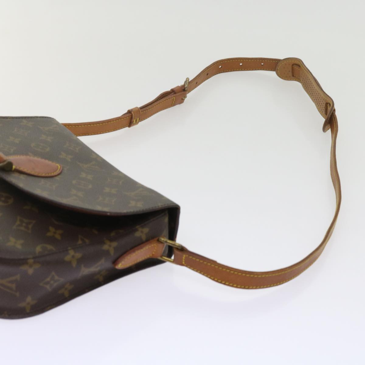 LOUIS VUITTON Monogram Saint Cloud GM Shoulder Bag M51242 LV Auth 60826