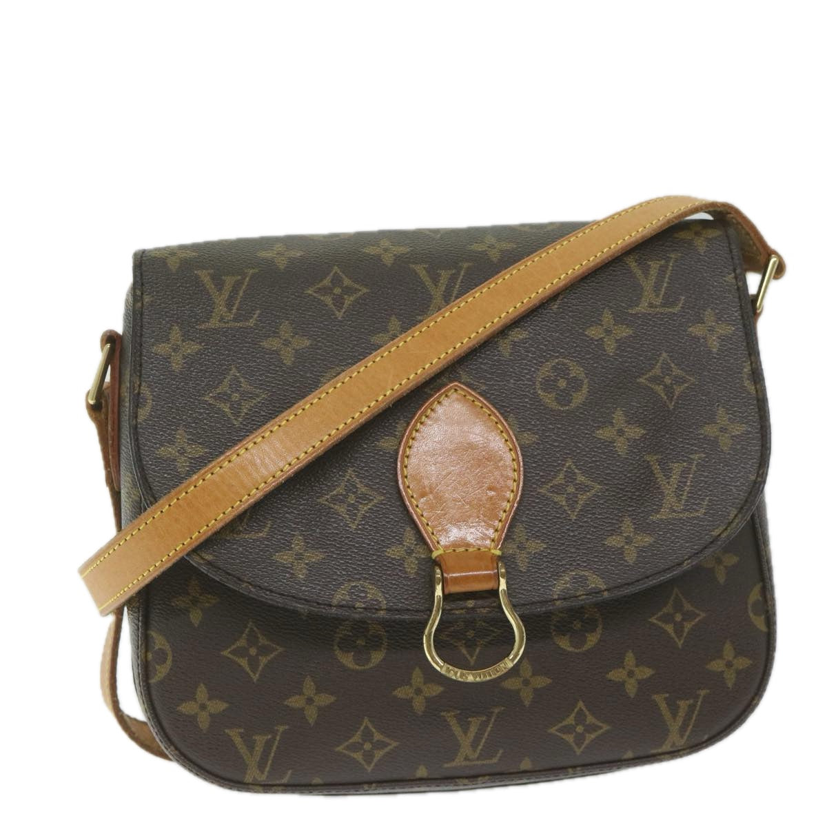 LOUIS VUITTON Monogram Saint Cloud GM Shoulder Bag M51242 LV Auth 60854