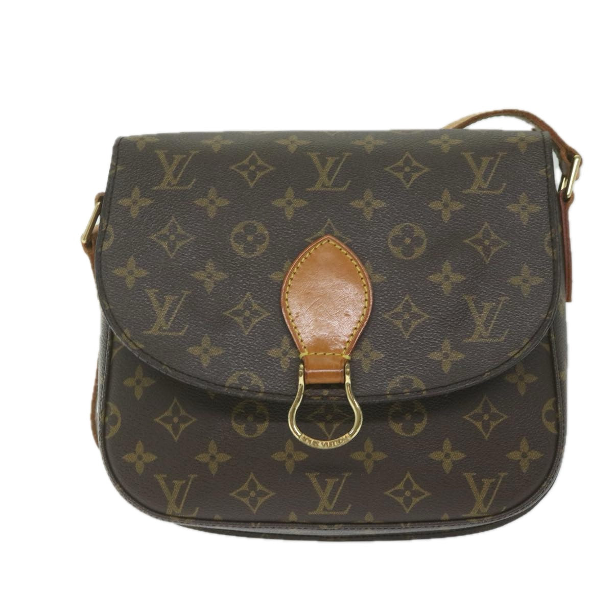 LOUIS VUITTON Monogram Saint Cloud GM Shoulder Bag M51242 LV Auth 60854