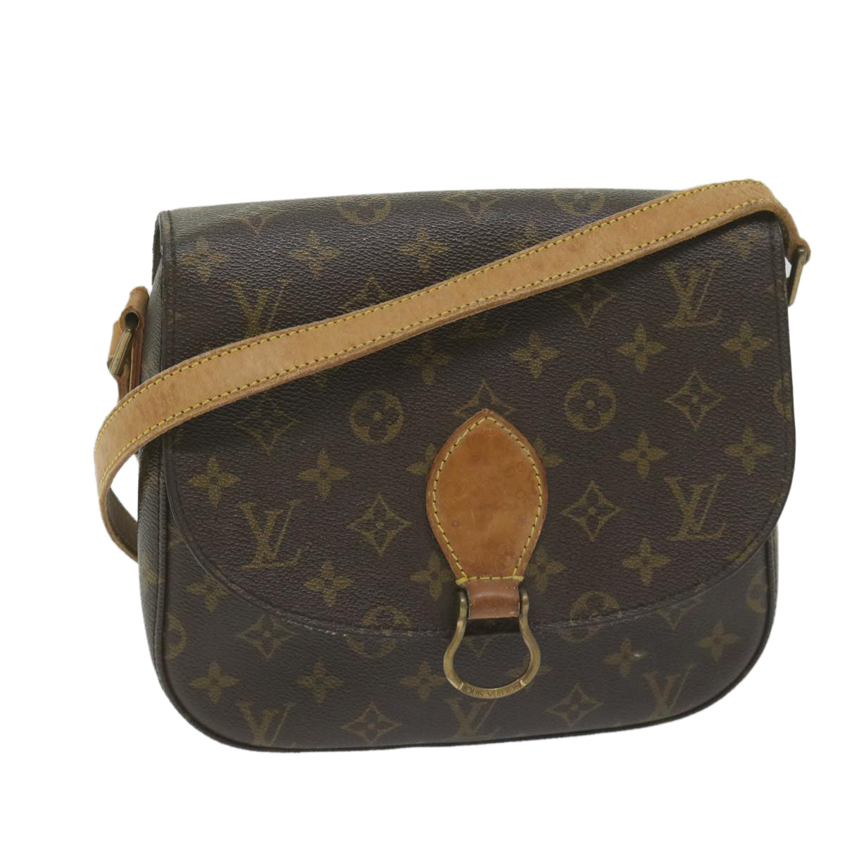 LOUIS VUITTON Monogram Saint Cloud GM Shoulder Bag M51242 LV Auth 60855