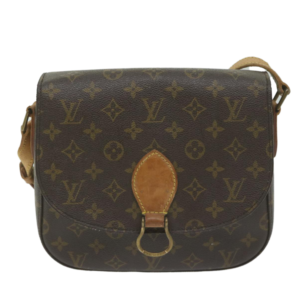 LOUIS VUITTON Monogram Saint Cloud GM Shoulder Bag M51242 LV Auth 60855