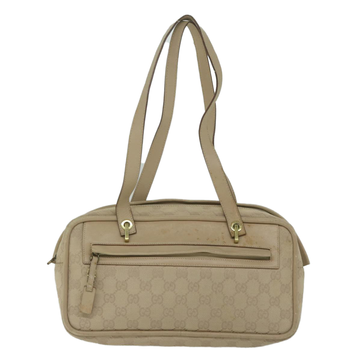 GUCCI GG Canvas Hand Bag Beige 92729 Auth 60882 - 0