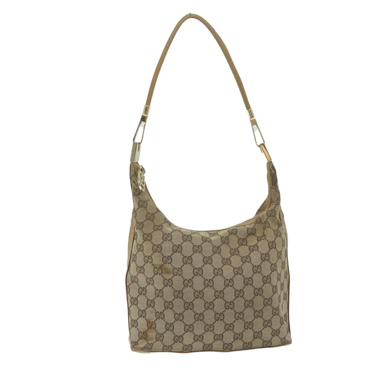 GUCCI GG Canvas Shoulder Bag Beige 001 3814 Auth 60888