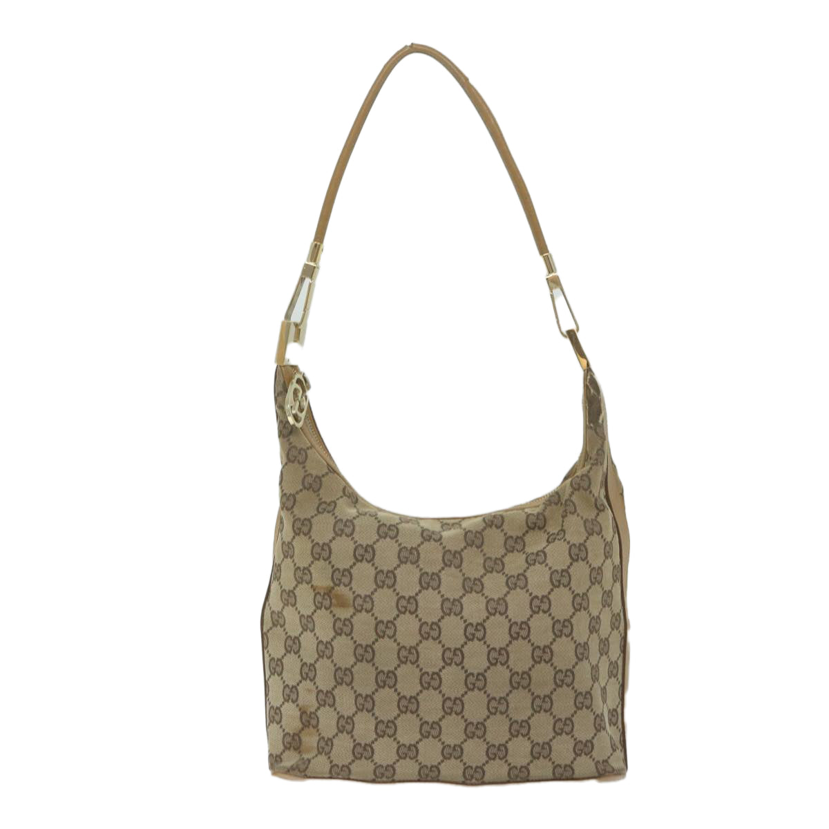 GUCCI GG Canvas Shoulder Bag Beige 001 3814 Auth 60888