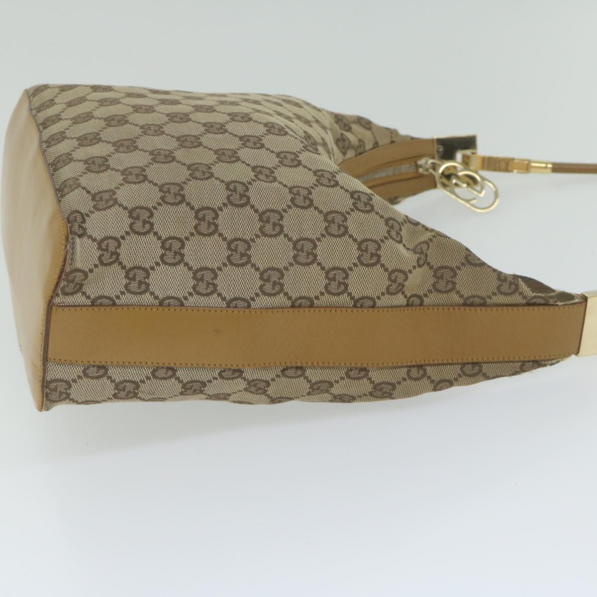 GUCCI GG Canvas Shoulder Bag Beige 001 3814 Auth 60888