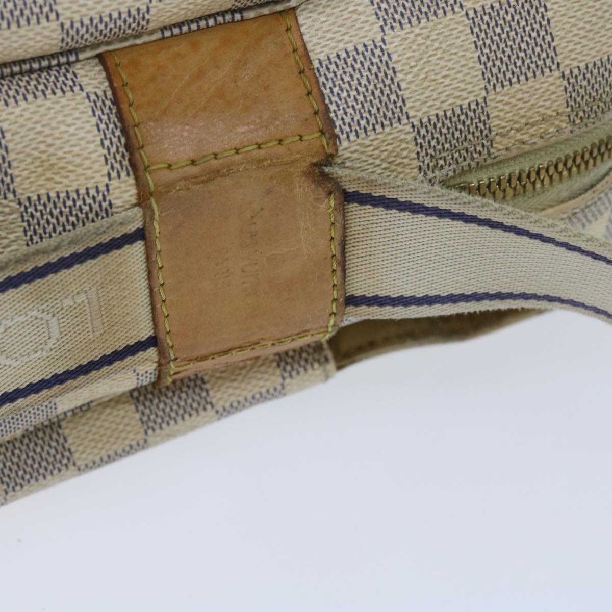 LOUIS VUITTON Damier Azur Naviglio Shoulder Bag N51189 LV Auth 60889