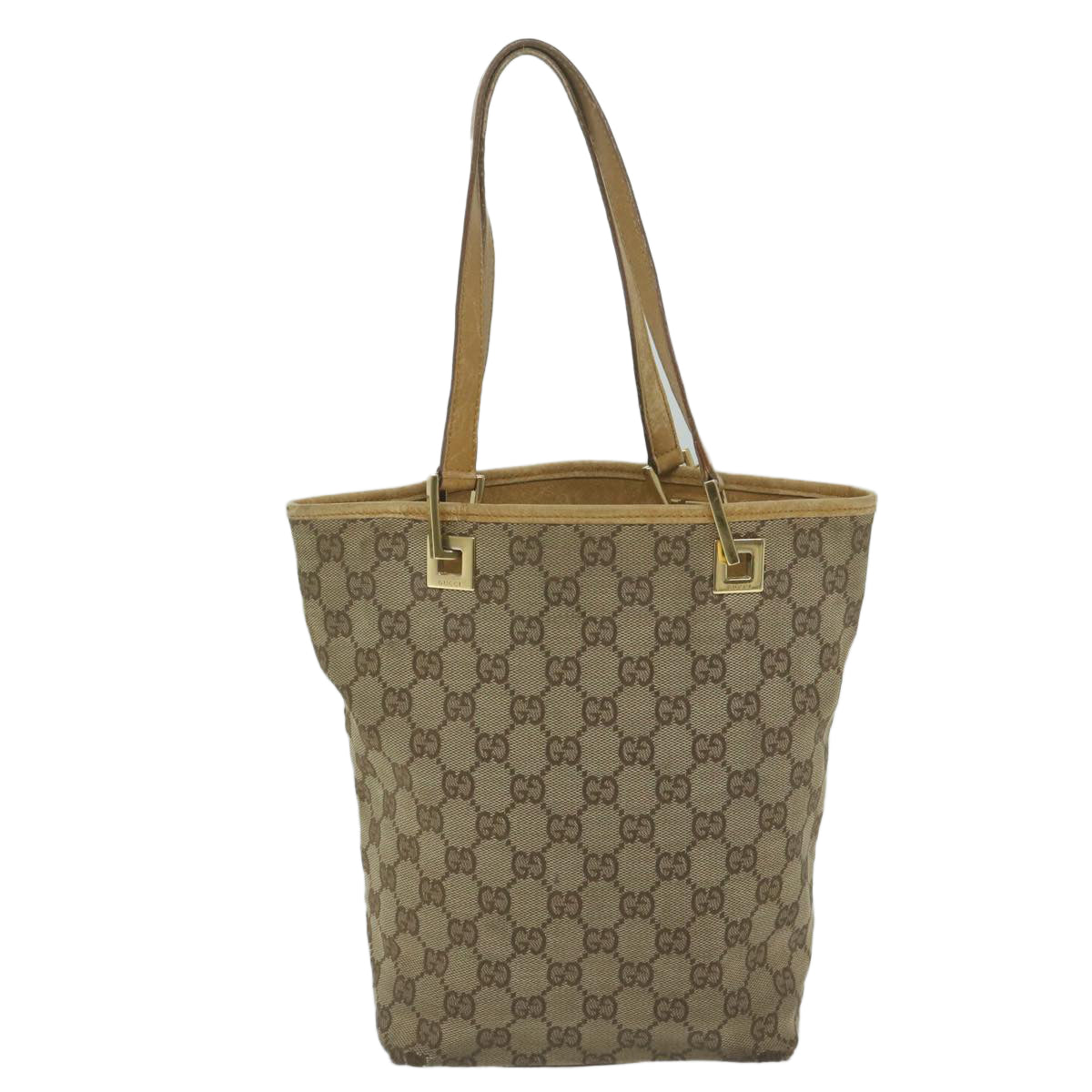 GUCCI GG Canvas Tote Bag Beige 002 1099 Auth 60920 - 0