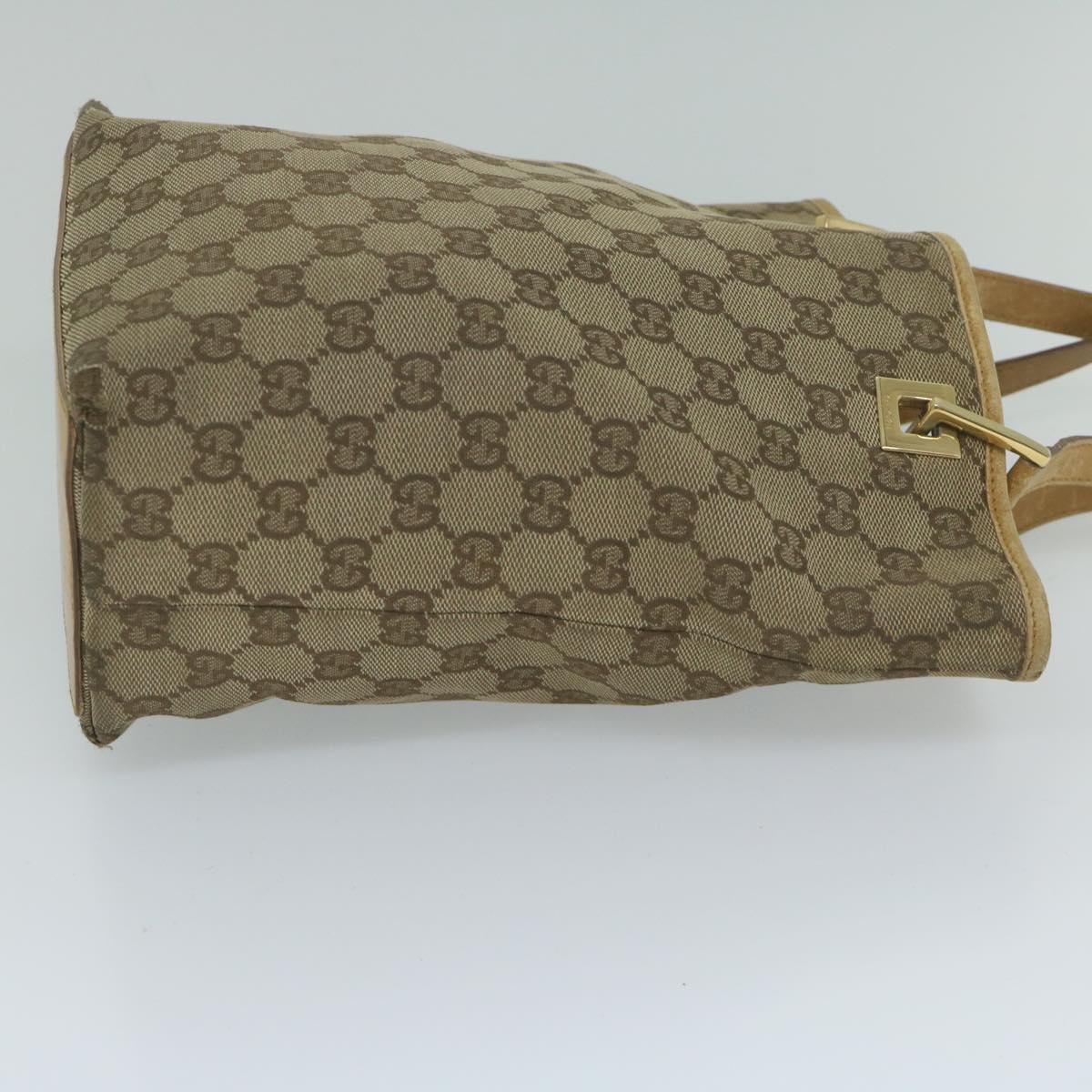 GUCCI GG Canvas Tote Bag Beige 002 1099 Auth 60920