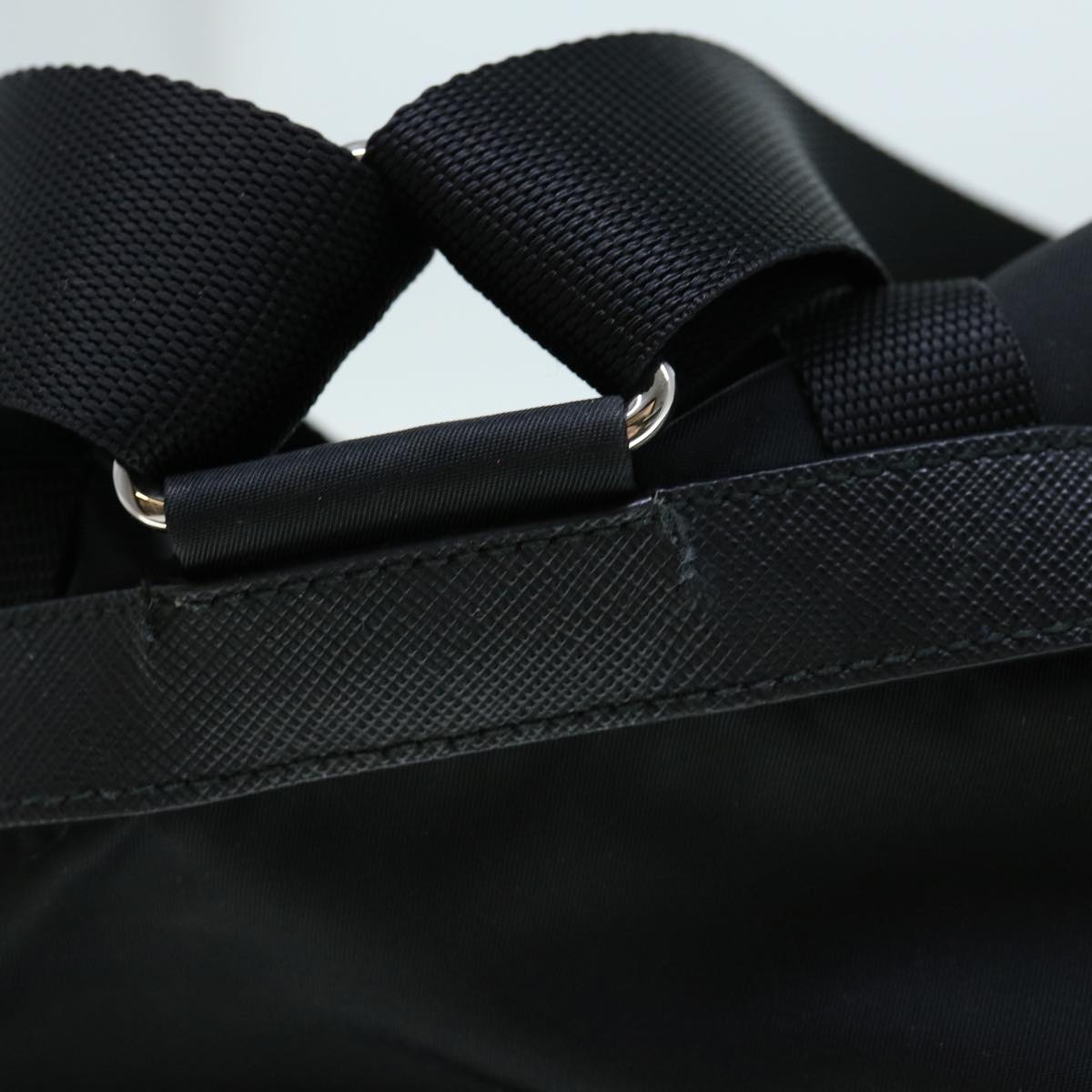 PRADA Backpack Nylon Black Auth 60922