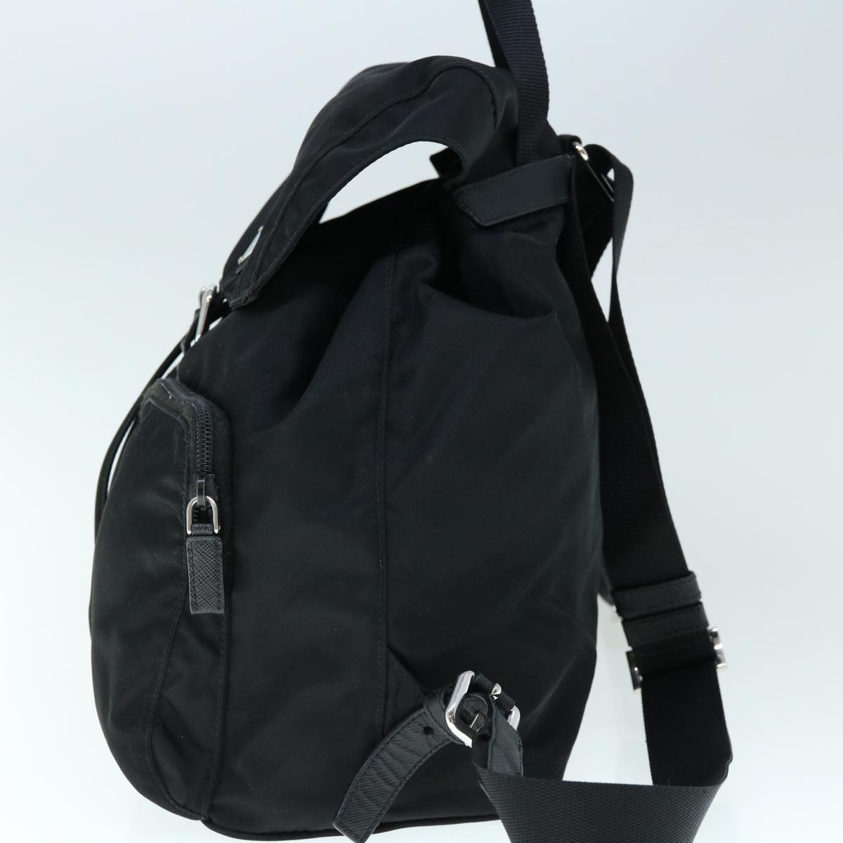 PRADA Backpack Nylon Black Auth 60922