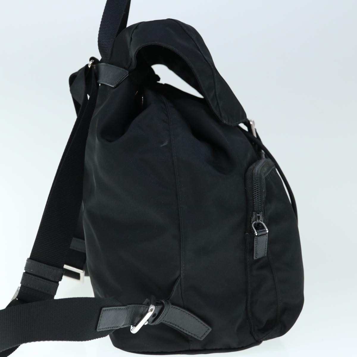 PRADA Backpack Nylon Black Auth 60922