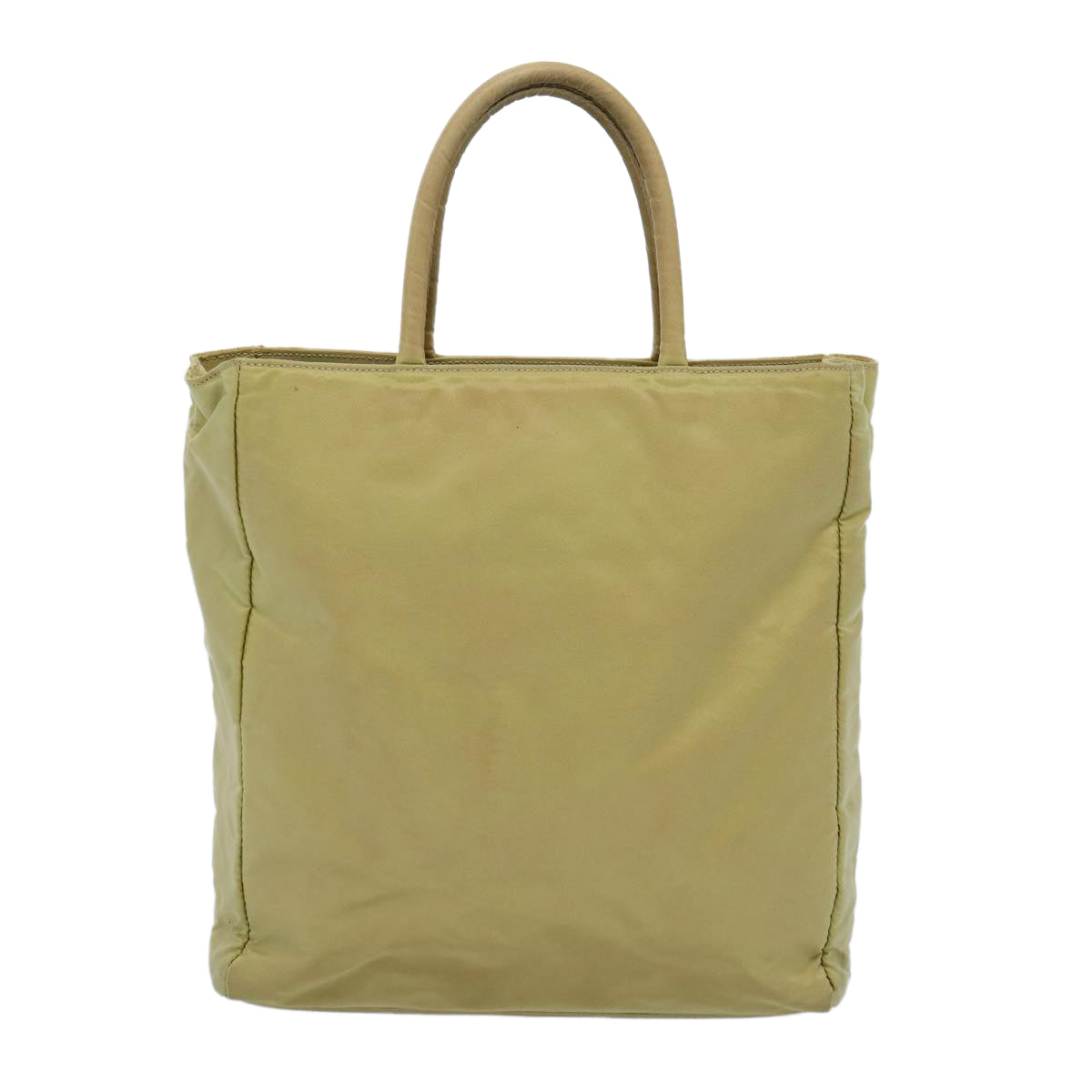 PRADA Hand Bag Nylon Beige Auth 60951 - 0