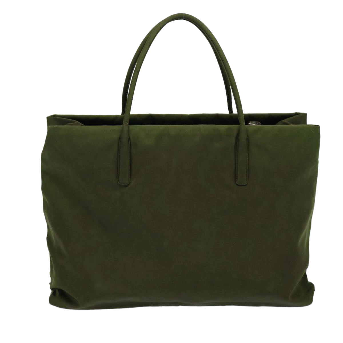 PRADA Hand Bag Nylon Khaki Auth 60956 - 0